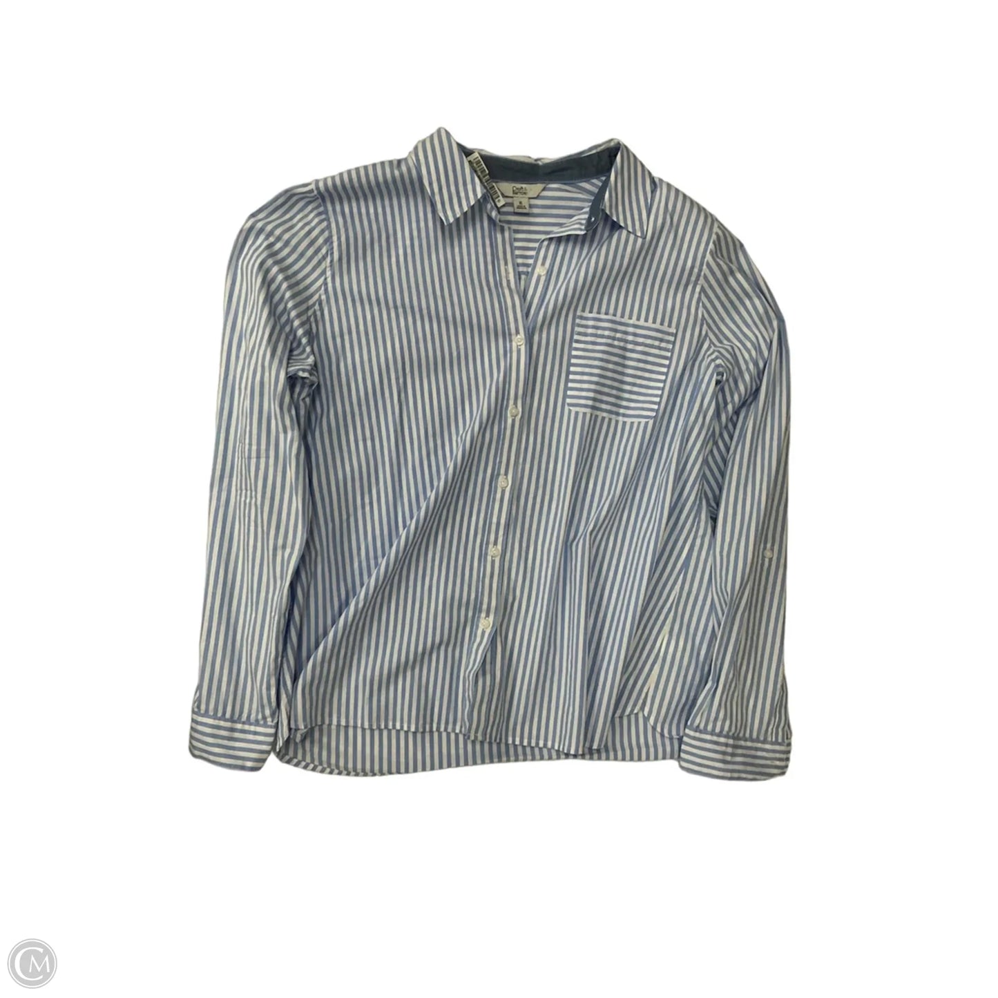 Top Long Sleeve By Croft And Barrow In Striped Pattern, Size: Xl
