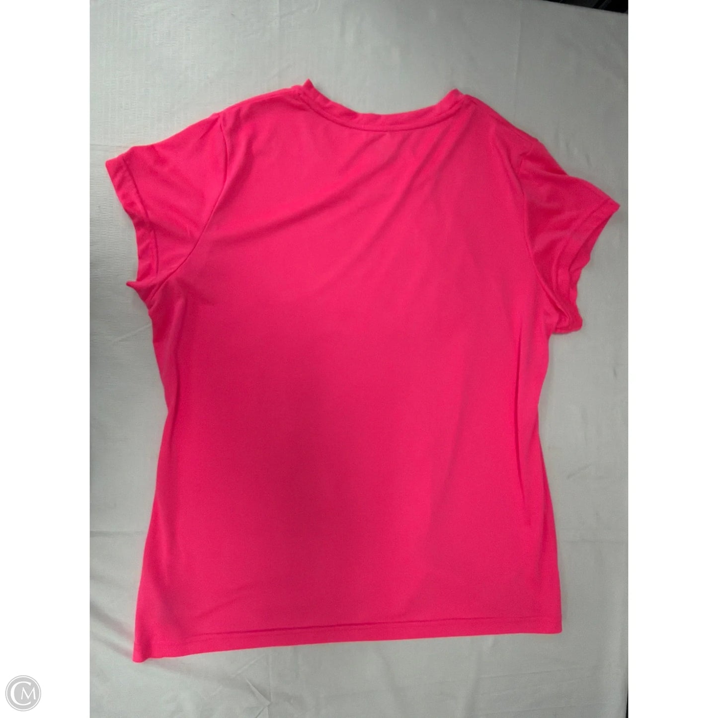 Athletic Top Short Sleeve By Champion In Pink, Size: 1x
