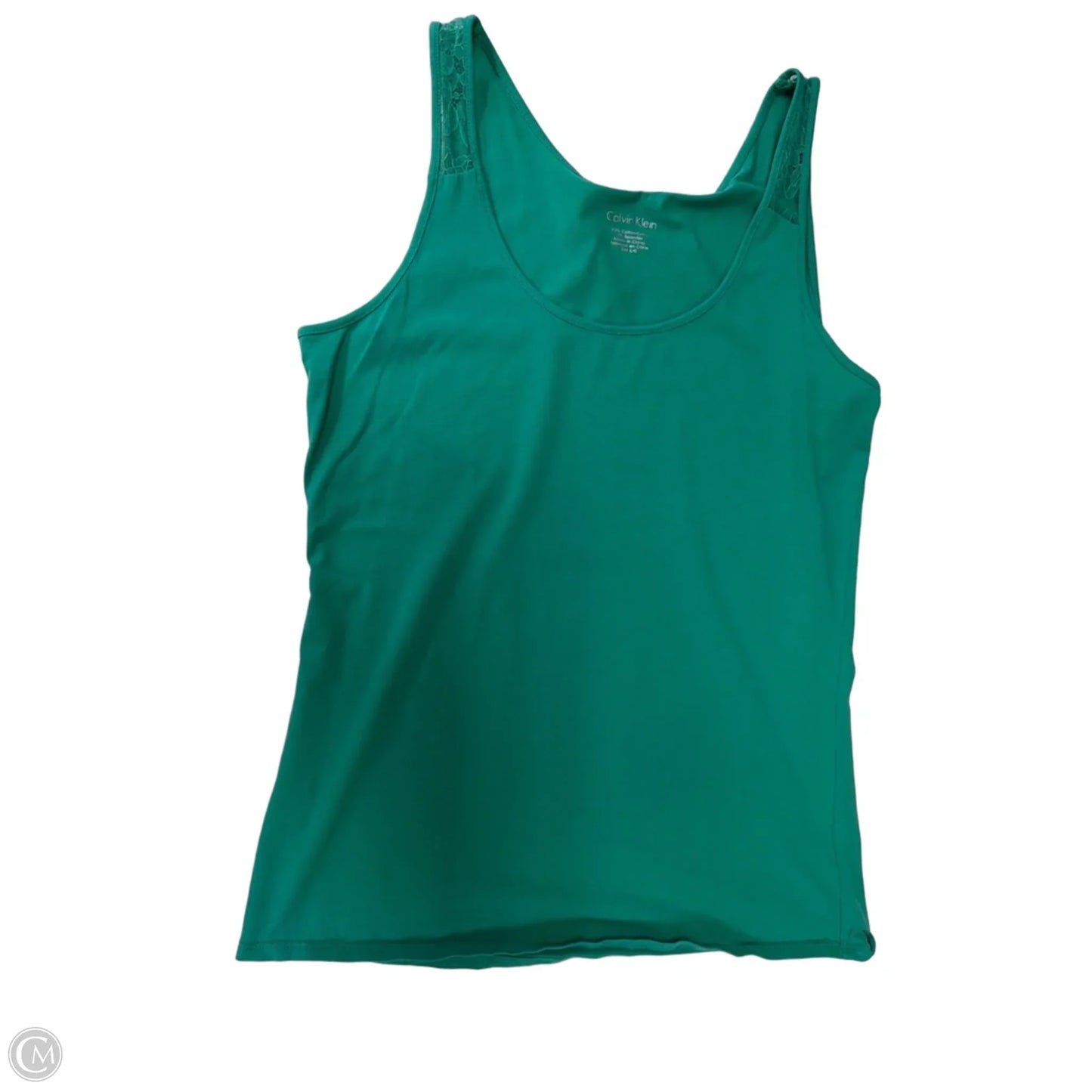 Tank Top By Calvin Klein In Teal, Size: L