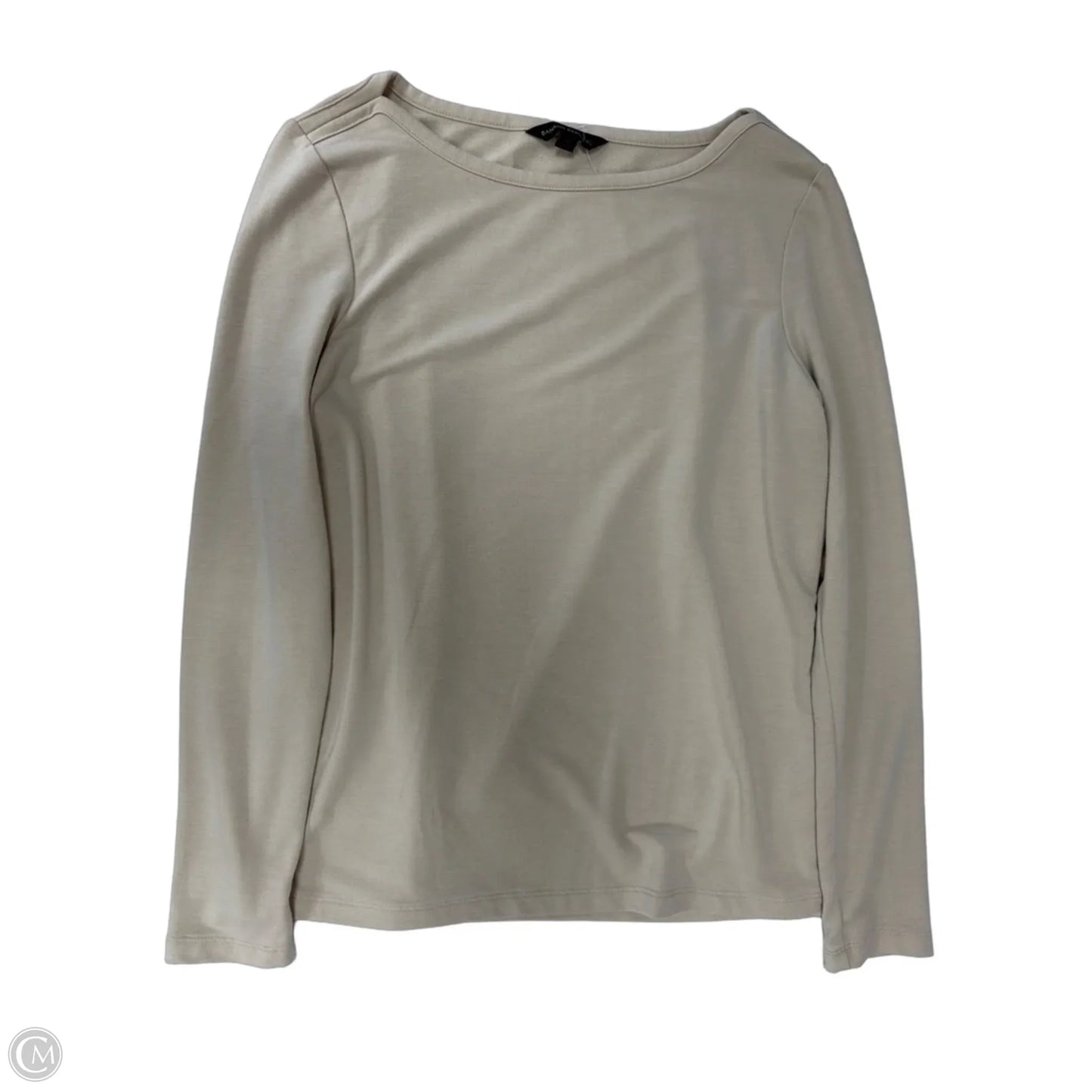 Top Long Sleeve By Banana Republic In Tan, Size: M