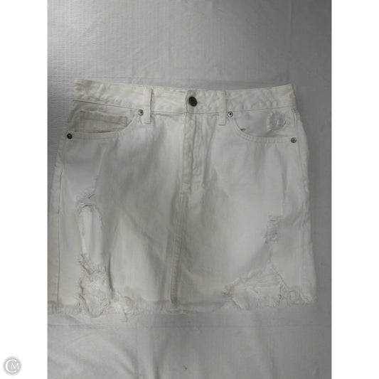 Skirt Mini & Short By Clothes Mentor In White, Size: L