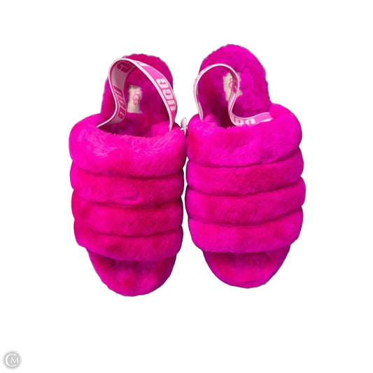 Sandals Designer By Ugg In Pink, Size: 9