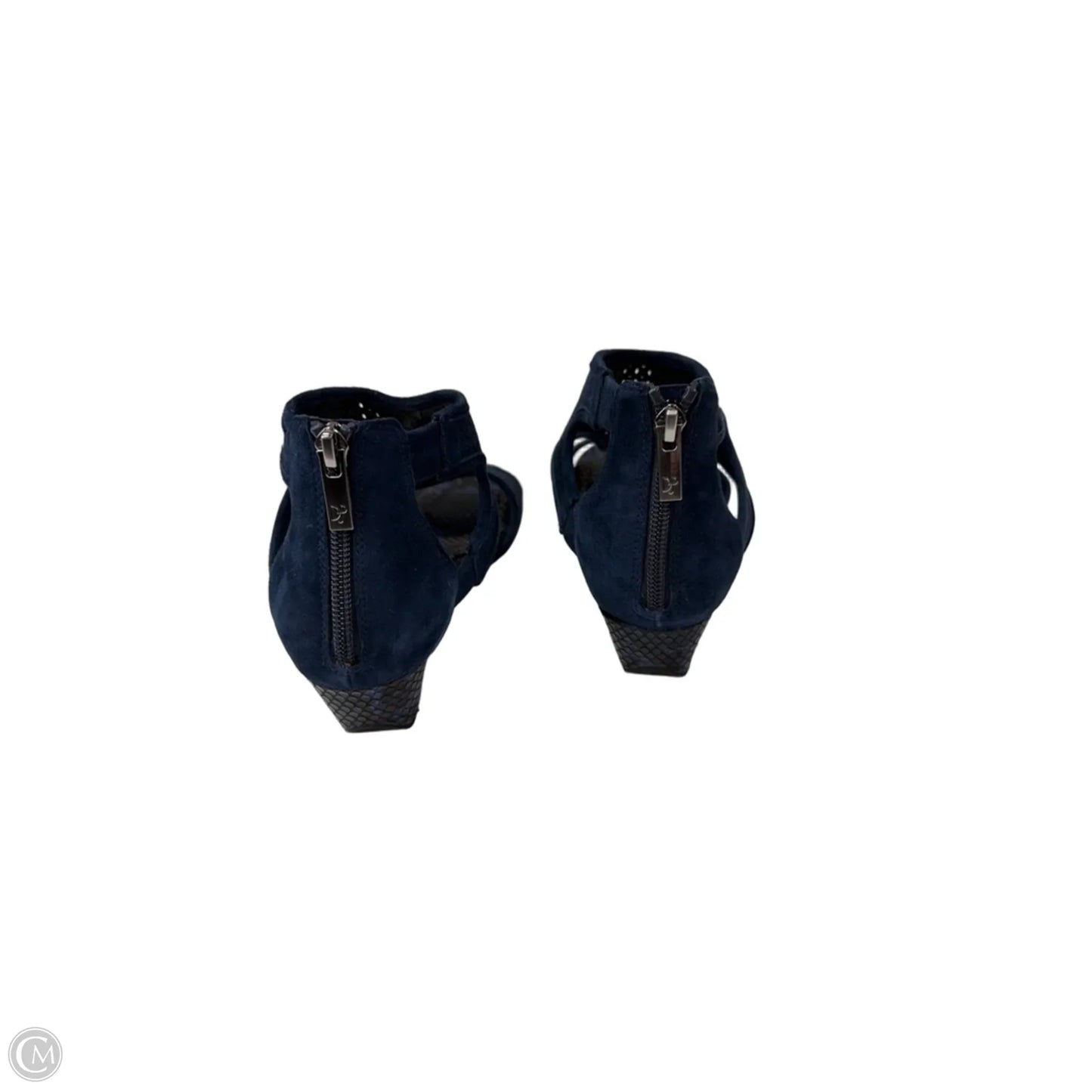 Sandals Flats By Donald Pliner In Navy, Size: 7.5