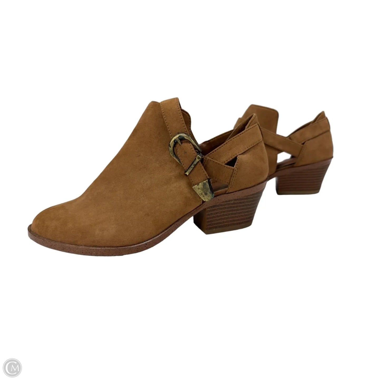 Boots Ankle Flats By Time And Tru In Brown, Size: 6.5