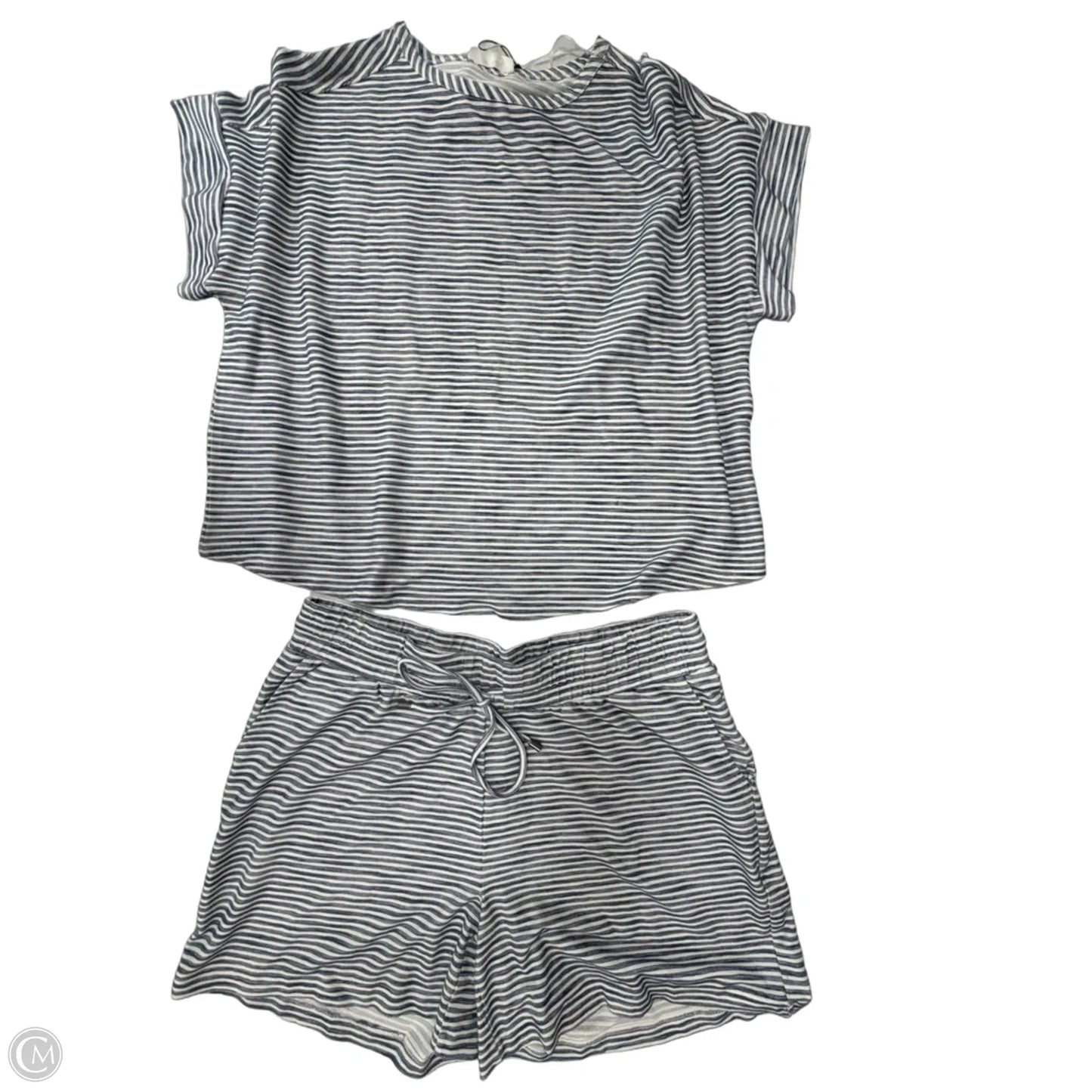 Shorts Set By Cable And Gauge In Striped Pattern, Size: 1x
