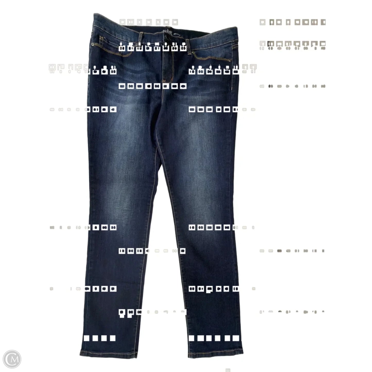 Jeans Skinny By Soho Apparel In Blue Denim, Size: 18