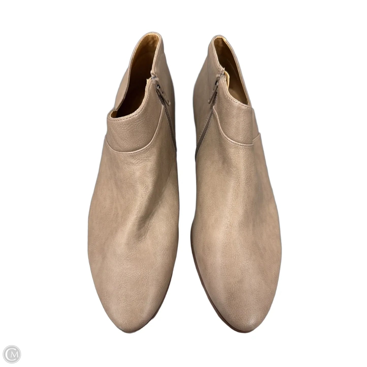 Boots Ankle Flats By Comfortview In Brown, Size: 10