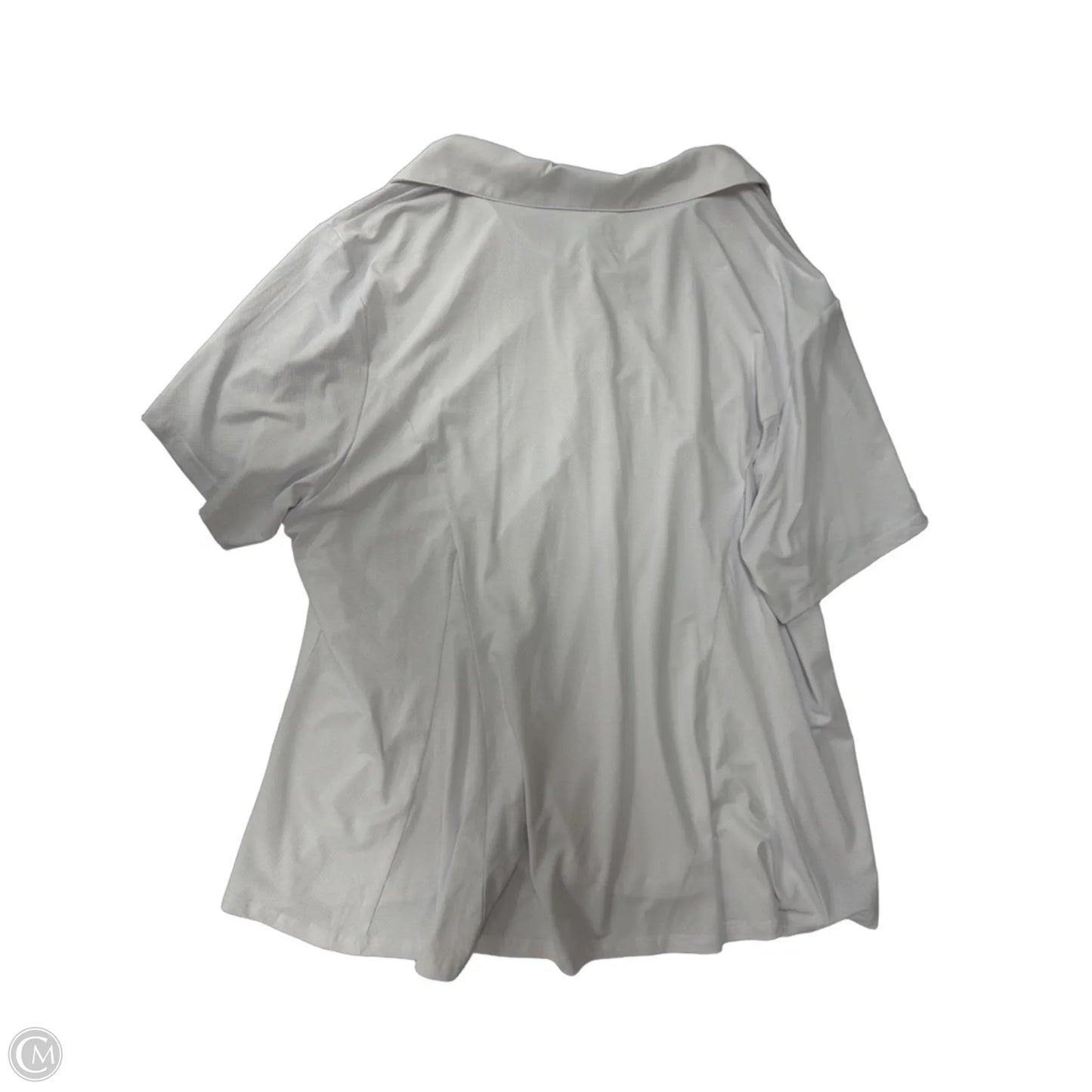 Athletic Top Short Sleeve By Clothes Mentor In White, Size: 3x