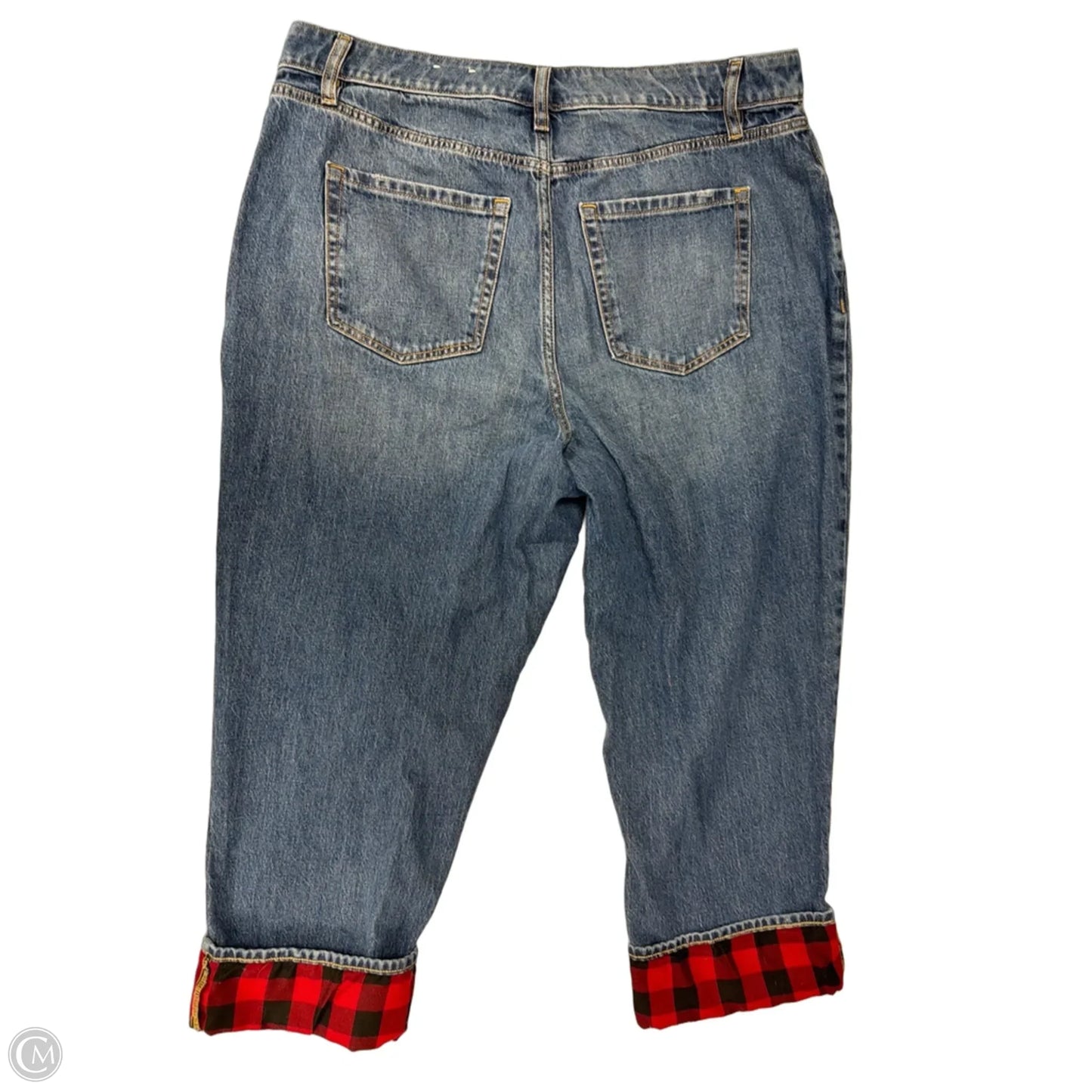 Jeans Cropped By Lane Bryant In Blue Denim, Size: 14p