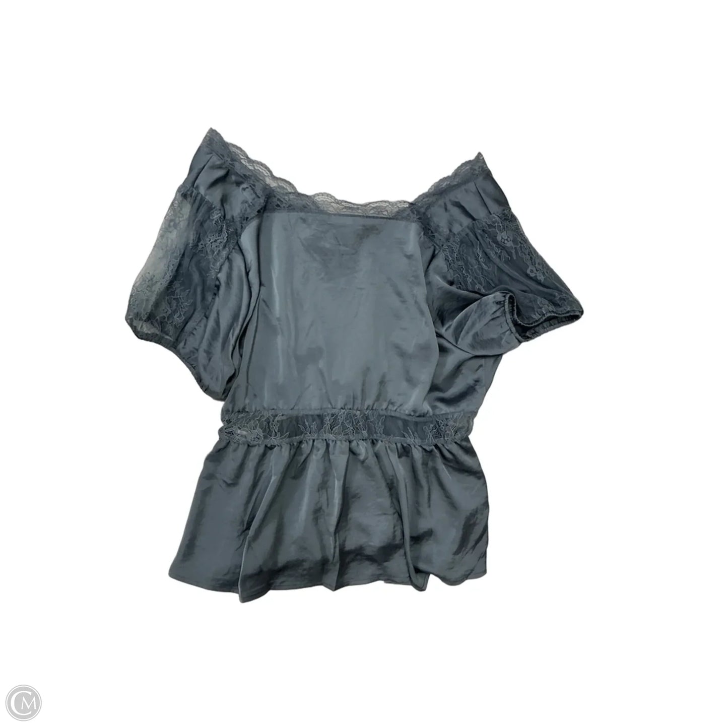 Top Short Sleeve By Clothes Mentor In Blue, Size: 1x