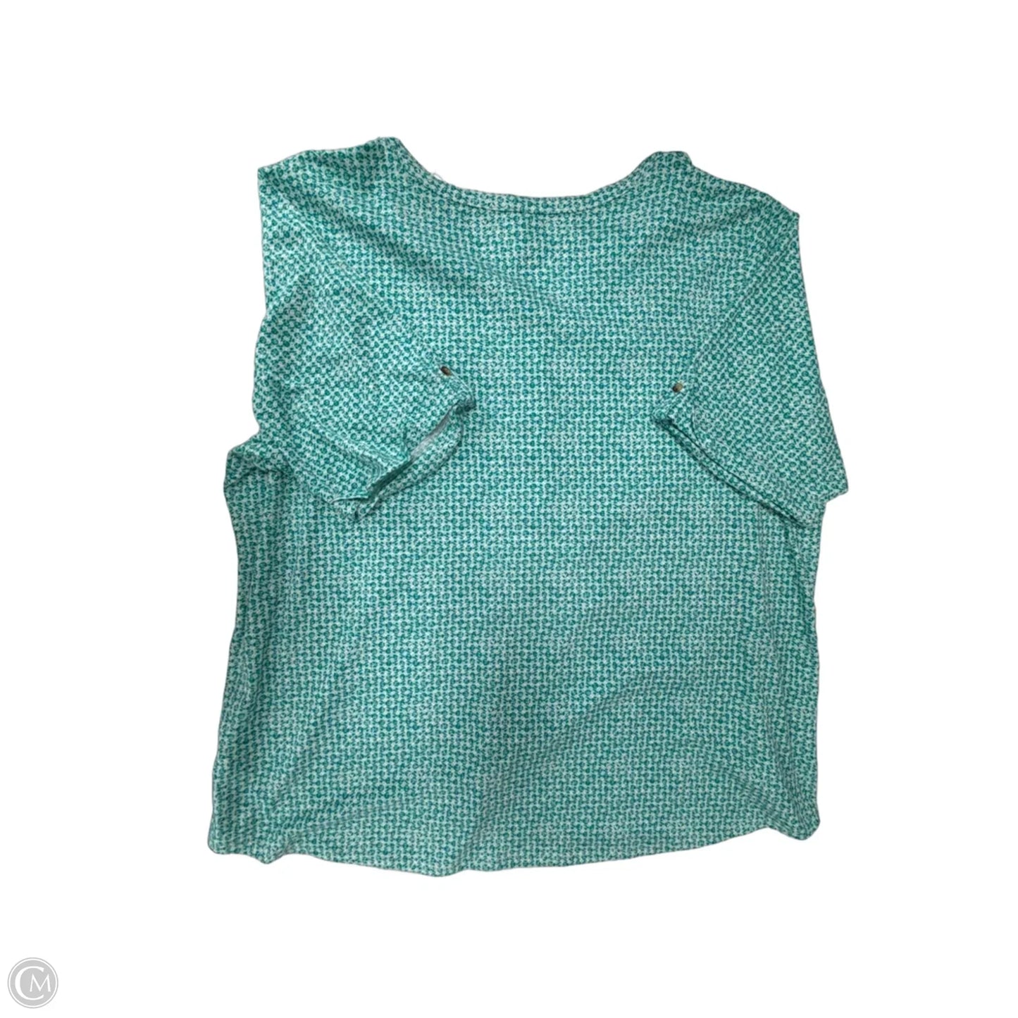 Top Short Sleeve By Croft And Barrow In Green, Size: 3x