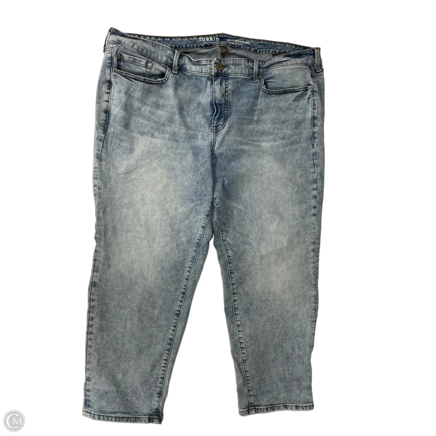 Jeans Boyfriend By Torrid In Blue Denim, Size: 22