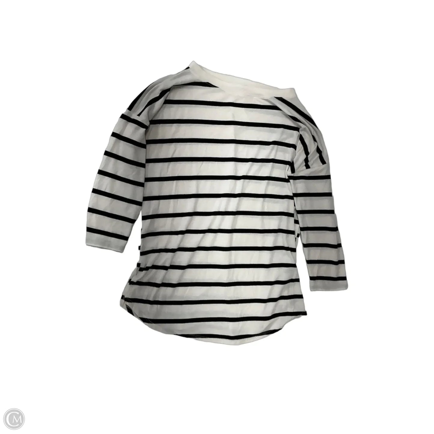Top 3/4 Sleeve By Just Be In Striped Pattern, Size: S