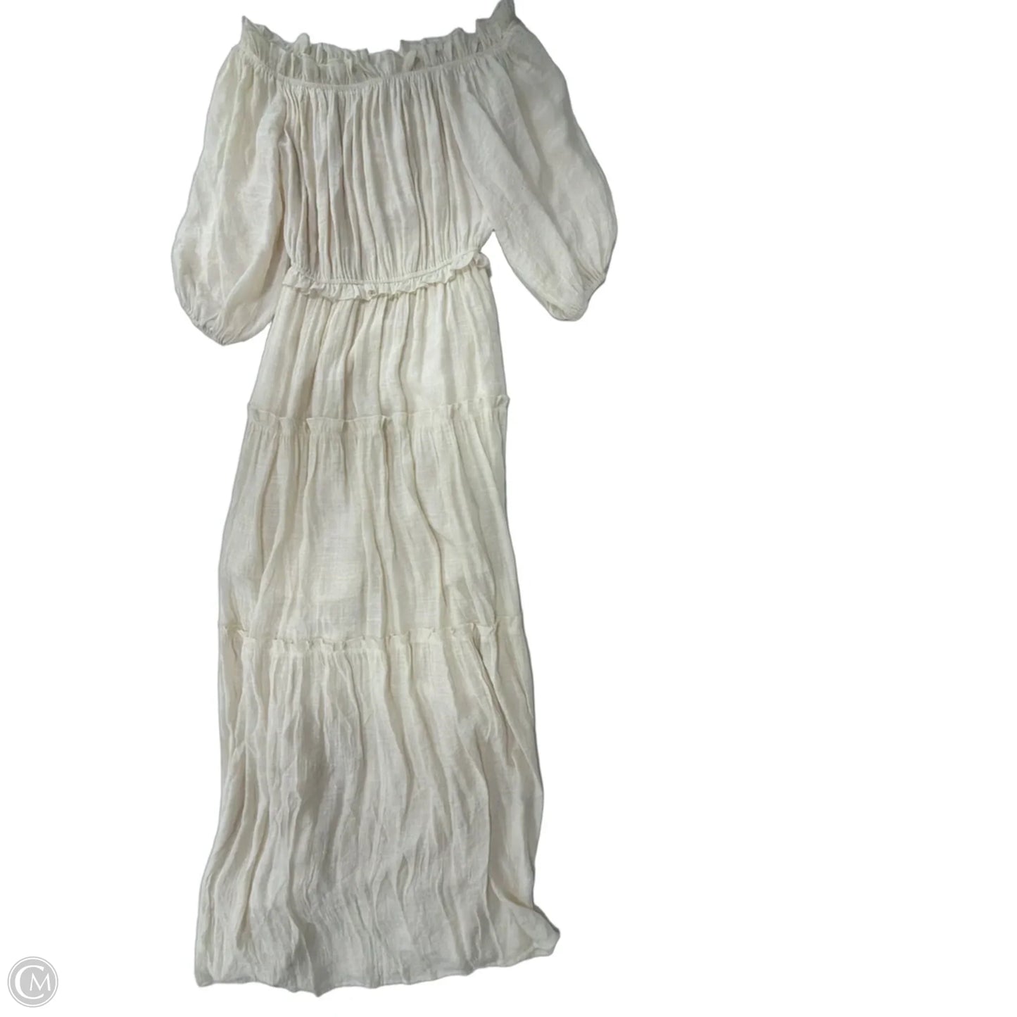 Dress Casual Maxi By Flawless In Cream, Size: S