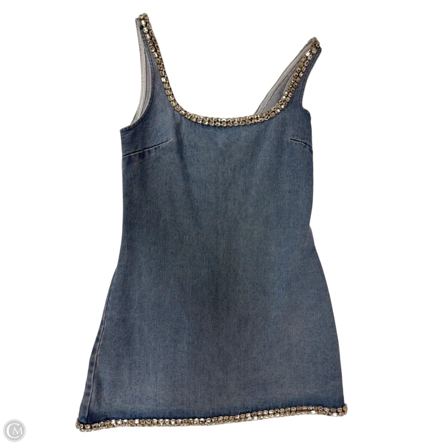 Dress Casual Short By Vici In Blue Denim, Size: S