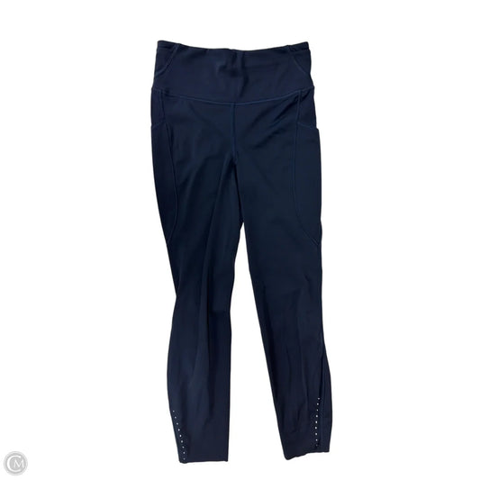 Athletic Leggings By Lululemon In Navy, Size: S
