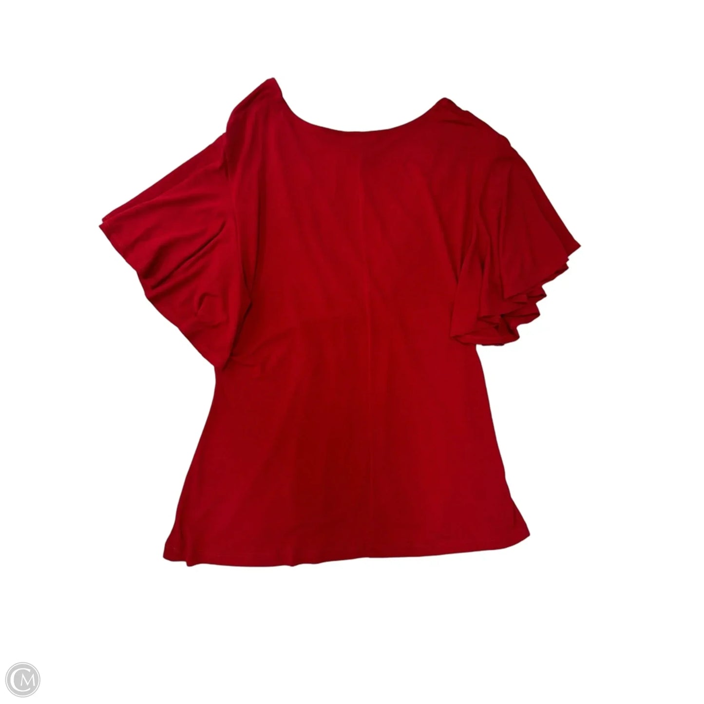 Top Short Sleeve By Worthington In Red, Size: L