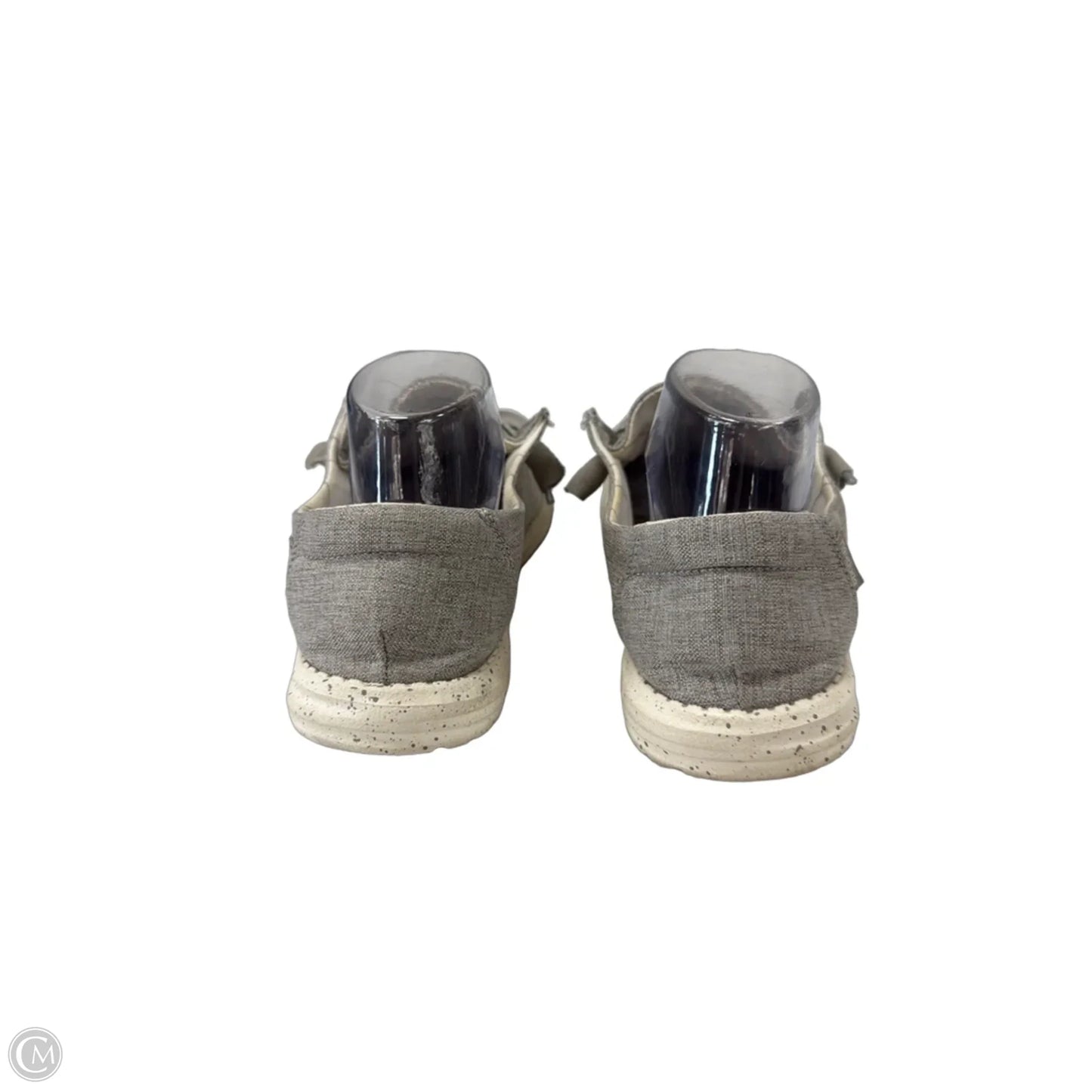 Shoes Flats By Hey Dude In Grey, Size: 10