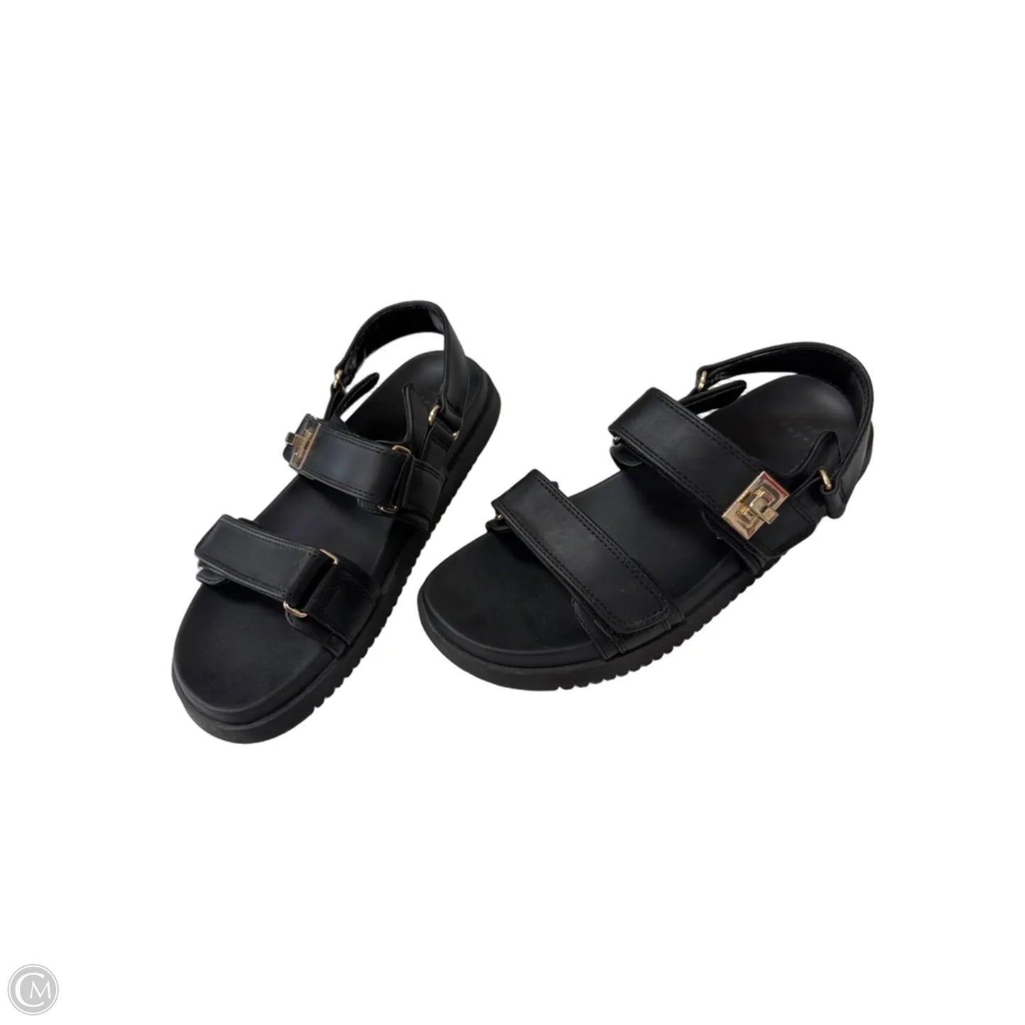 Sandals Flats By A New Day In Black, Size: 10