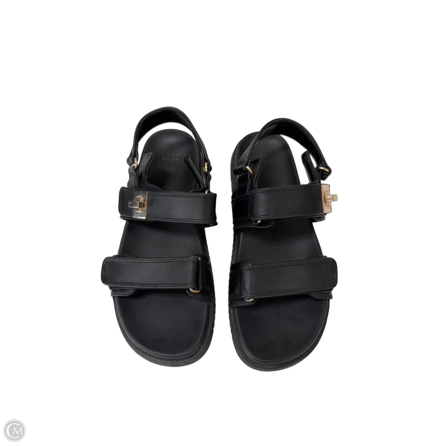 Sandals Flats By A New Day In Black, Size: 10