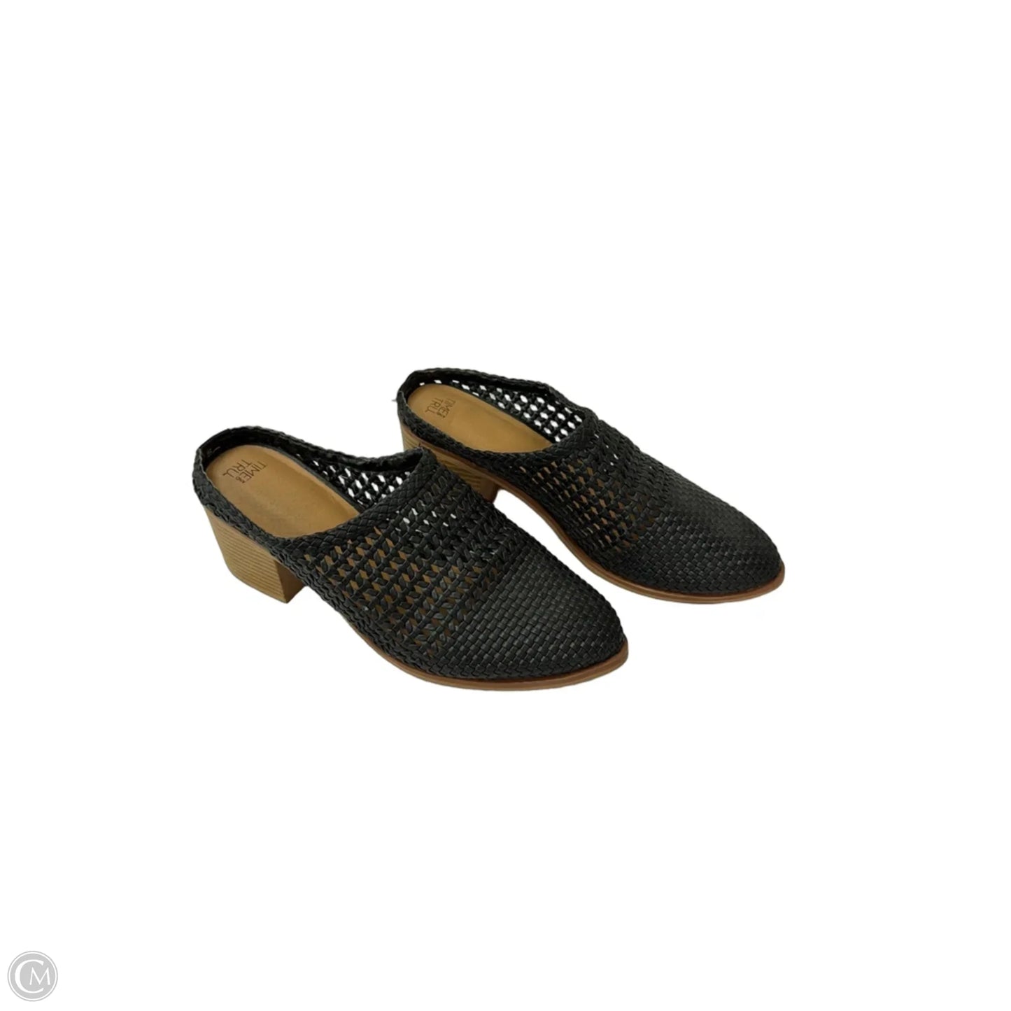 Shoes Heels Block By Time And Tru In Black, Size: 9.5