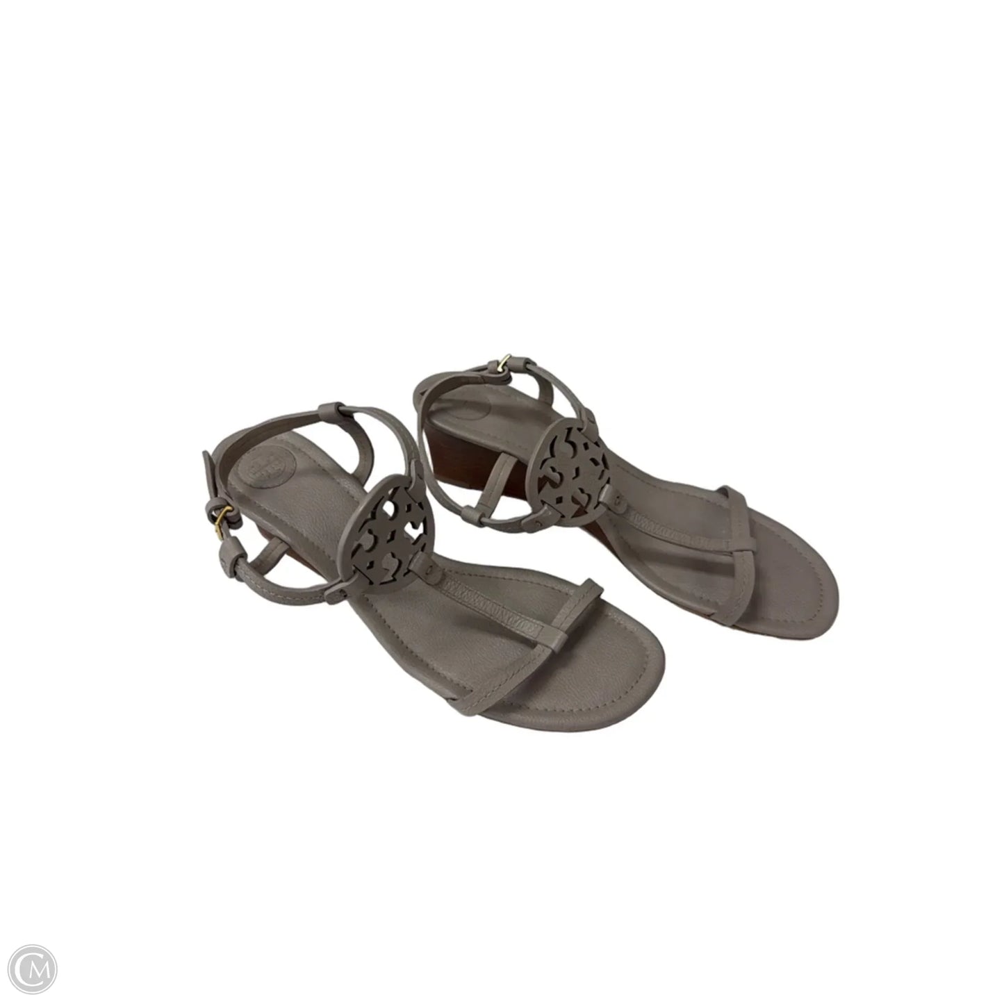 Sandals Designer By Tory Burch In Grey, Size: 9
