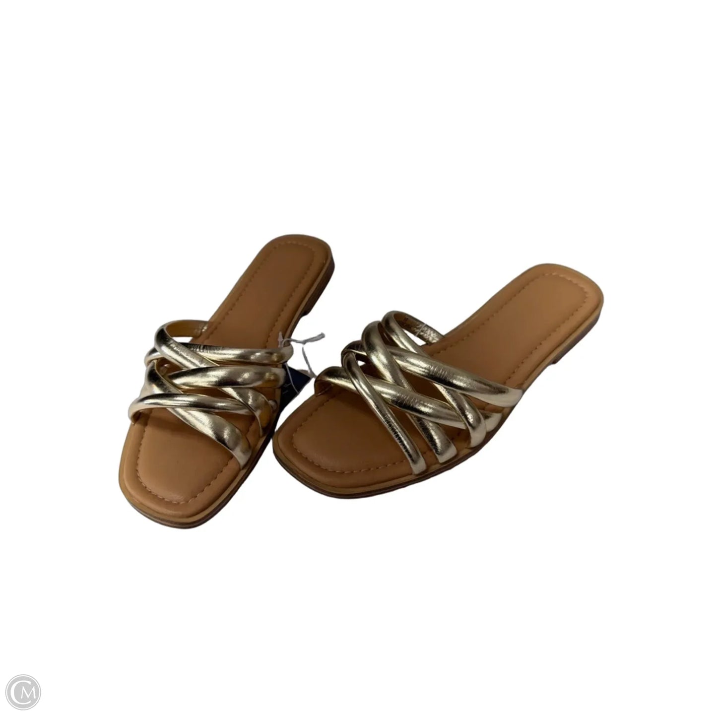 Sandals Flats By Universal Thread In Gold, Size: 10