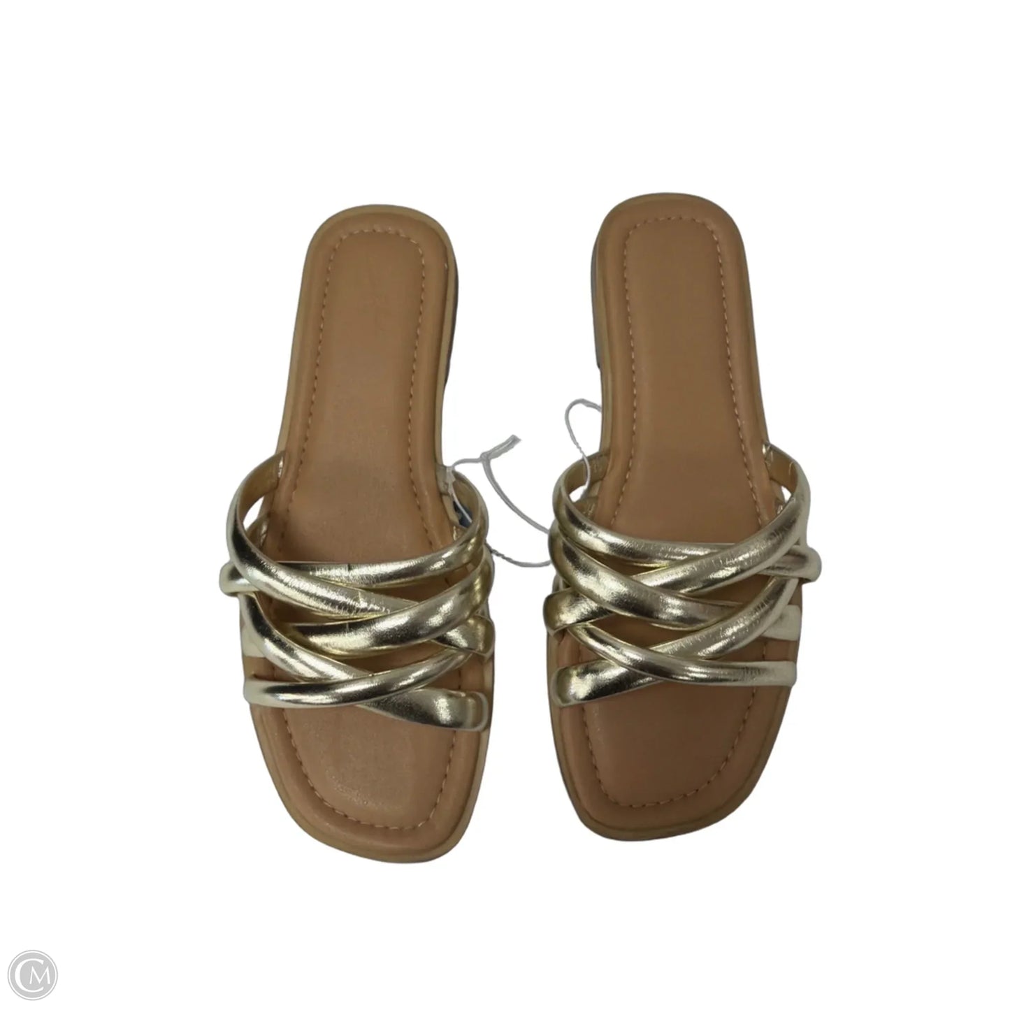 Sandals Flats By Universal Thread In Gold, Size: 10