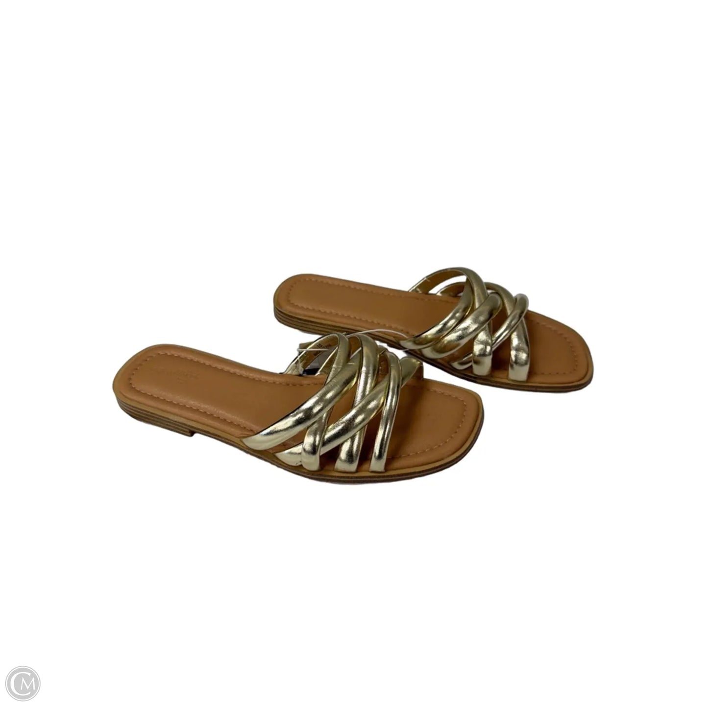 Sandals Flats By Universal Thread In Gold, Size: 10