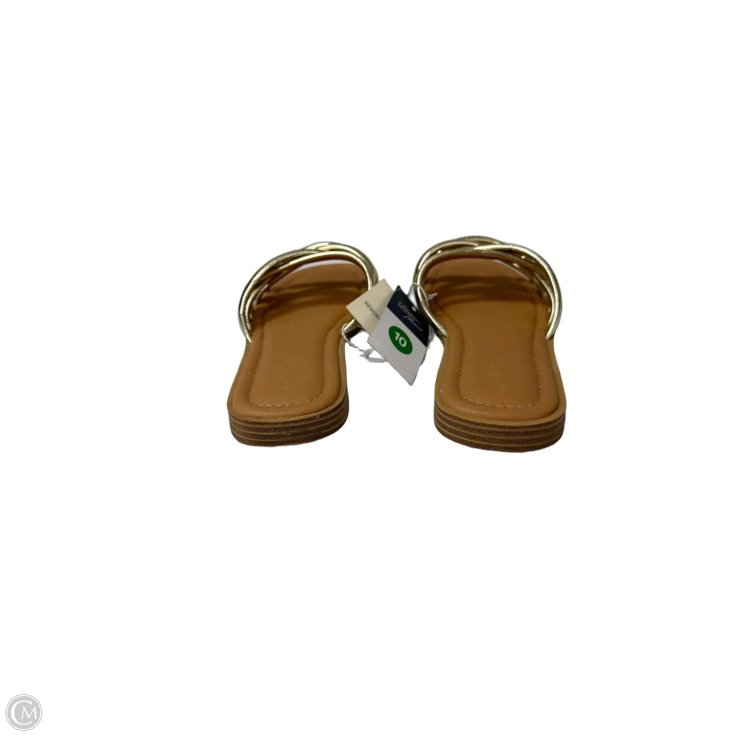 Sandals Flats By Universal Thread In Gold, Size: 10