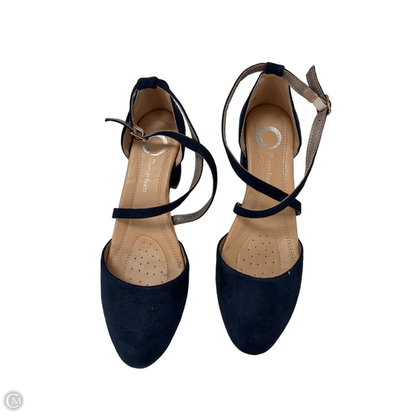 Shoes Heels Block By Clothes Mentor In Navy, Size: 7.5