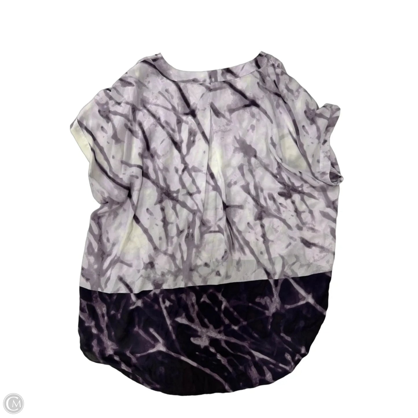 Top Short Sleeve By Simply Vera In Purple, Size: 1x