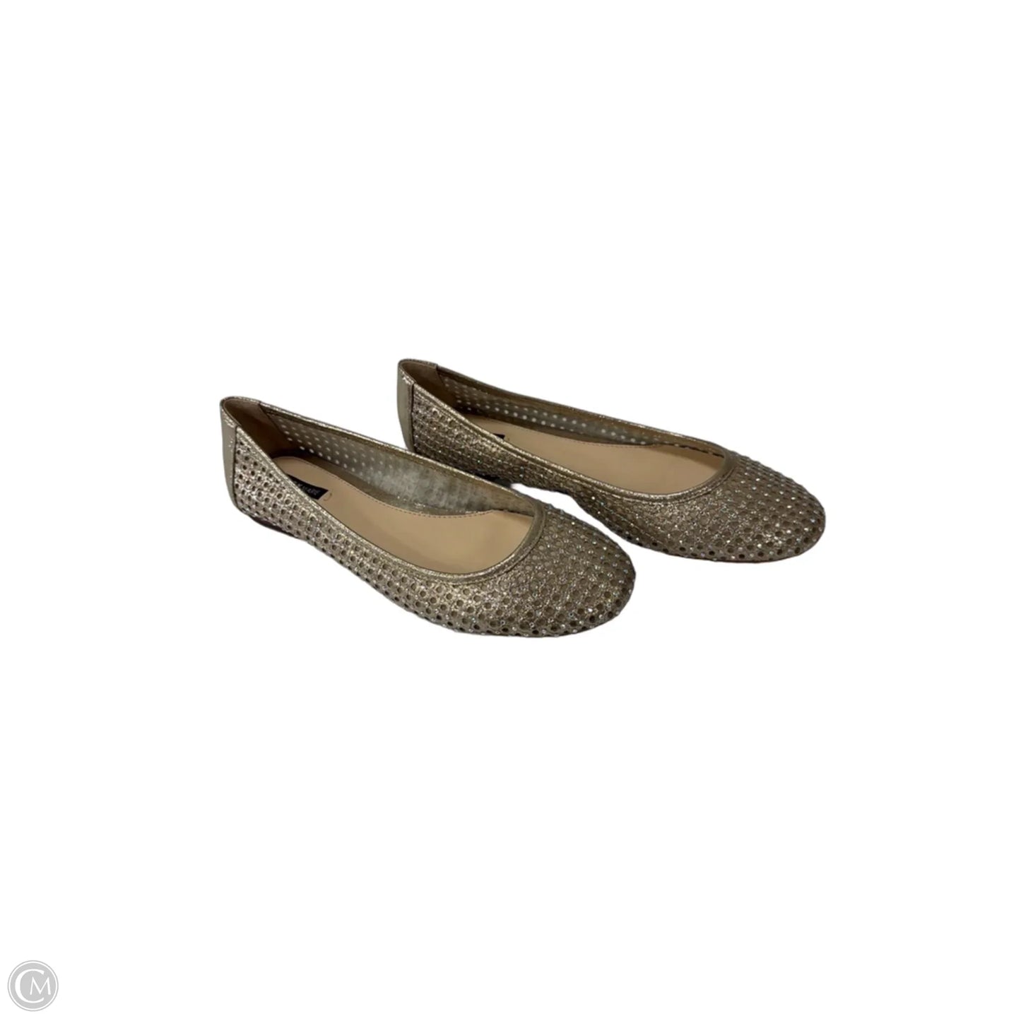 Shoes Flats By Alex Marie In Gold, Size: 9