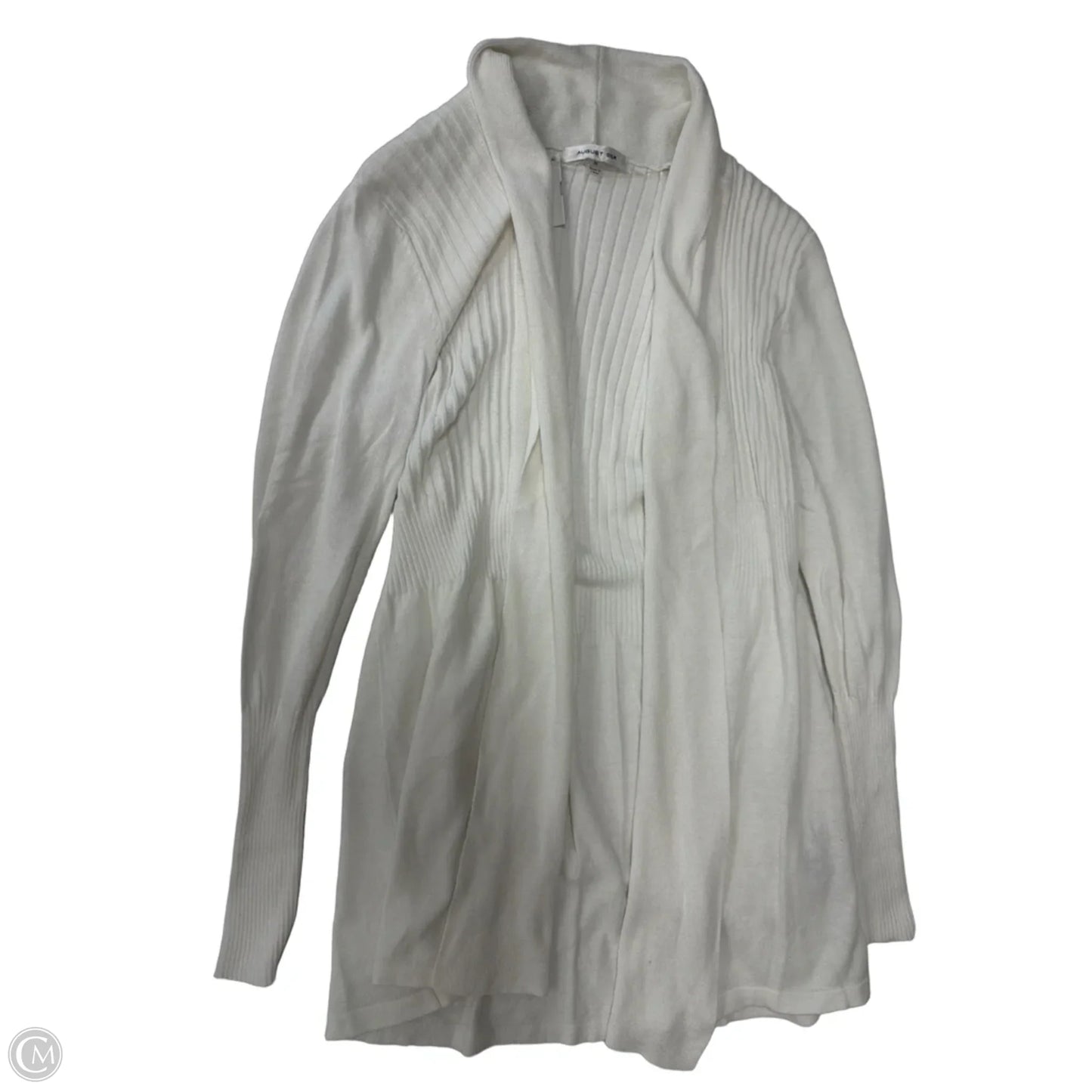 Cardigan By August Silk In White, Size: M