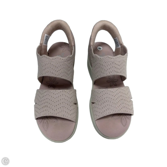 Sandals Heels Wedge By Skechers In Pink, Size: 6