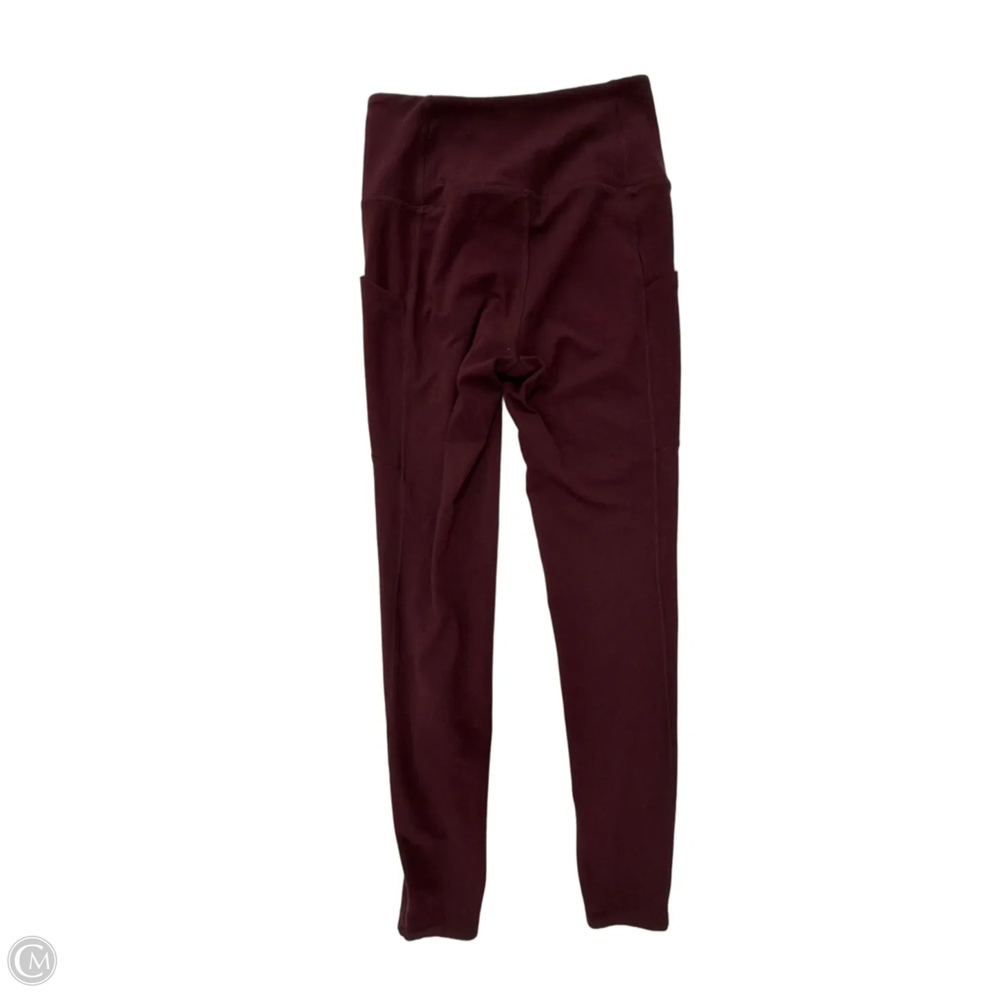 Athletic Leggings By Banana Republic In Maroon, Size: S