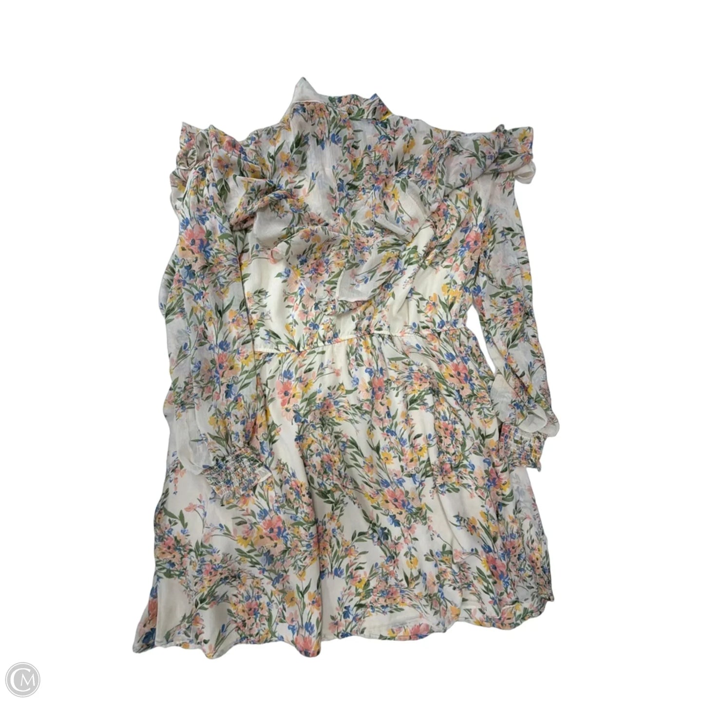 Dress Casual Short By Eloquii In Floral Print, Size: 1x