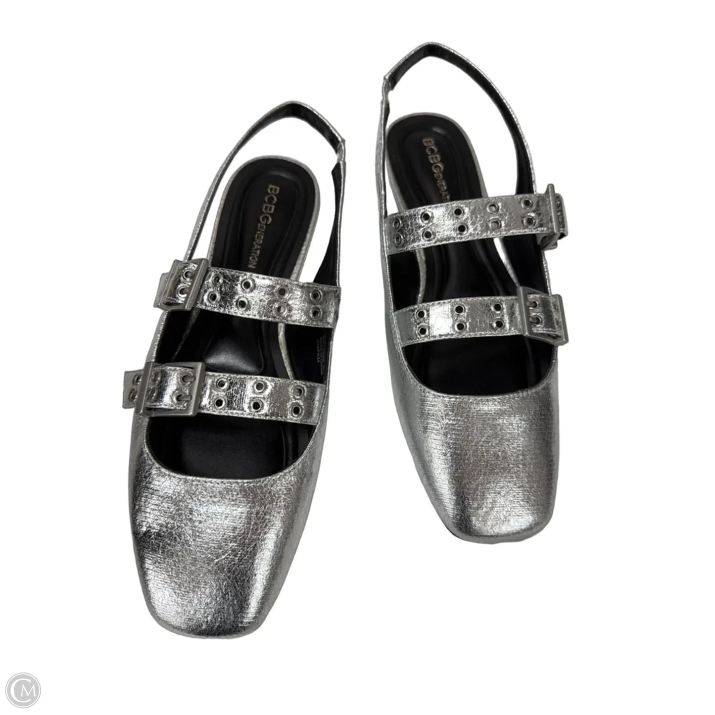 Shoes Flats By Bcbgeneration In Silver, Size: 9