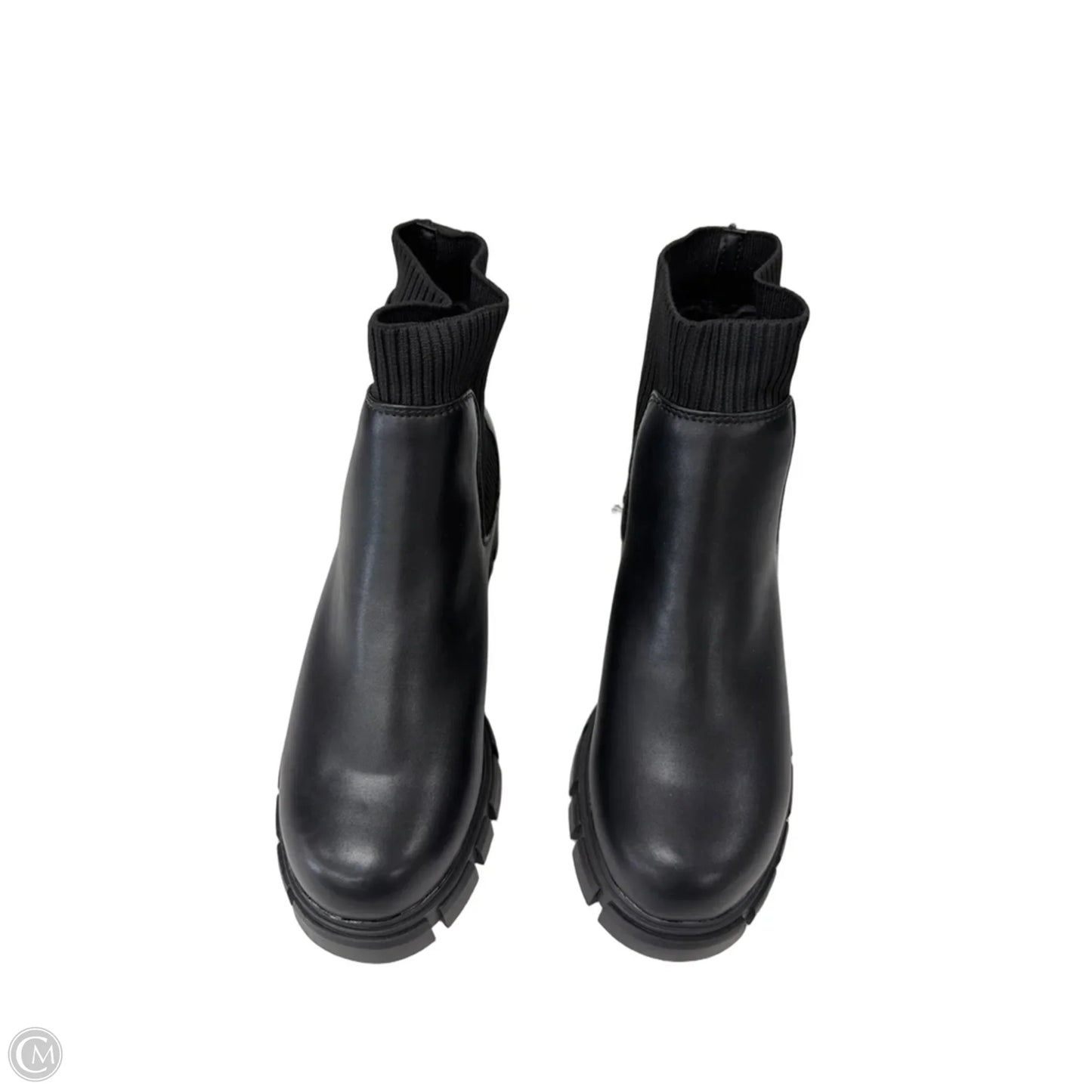 Boots Ankle Heels By Clothes Mentor In Black, Size: 8