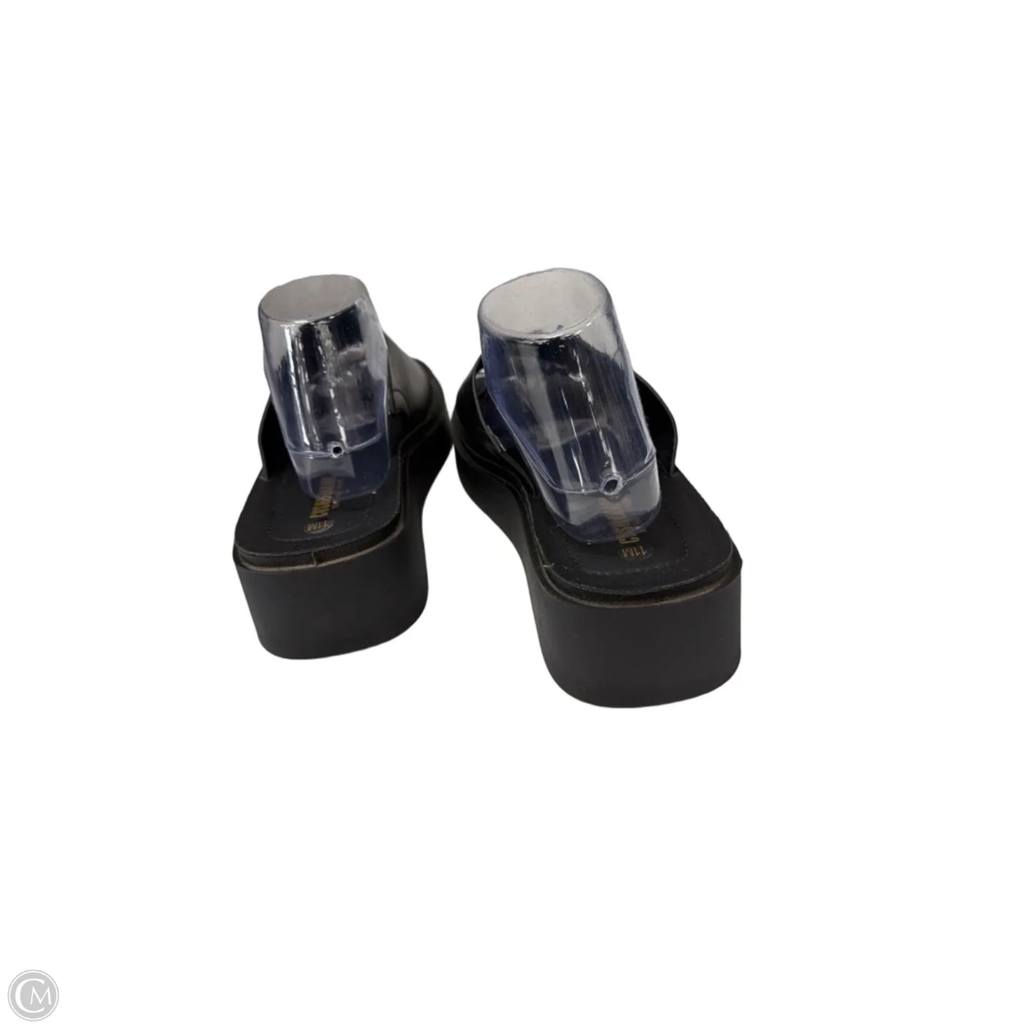 Sandals Heels Platform By Cushionaire In Black, Size: 11
