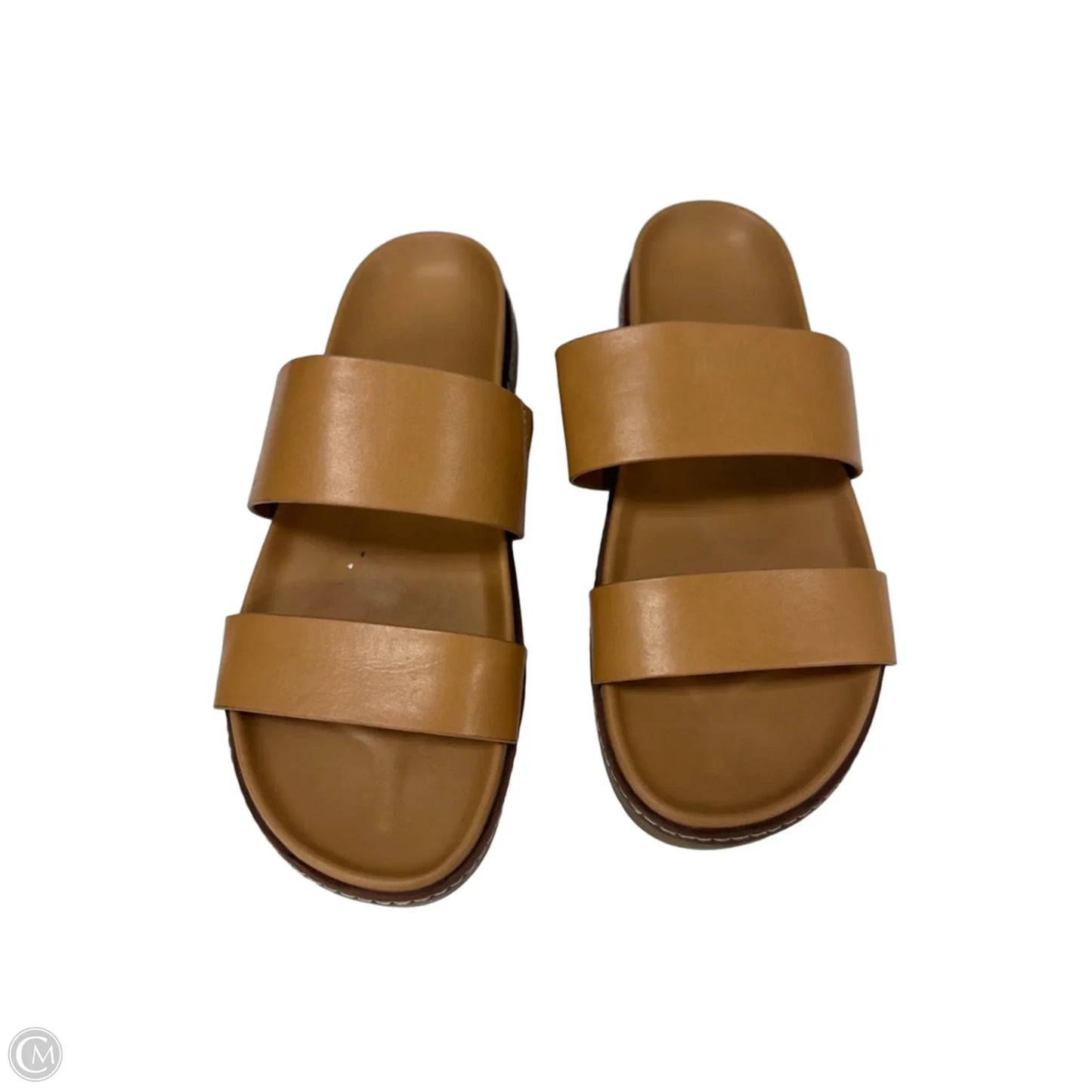 Sandals Flats By Cushionaire In Tan, Size: 9
