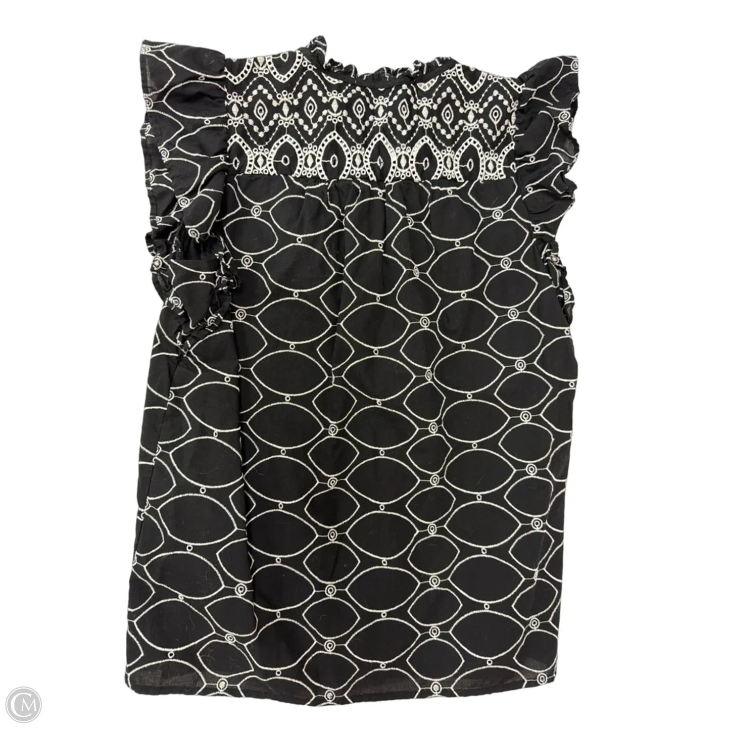 Top Sleeveless By Loft In Black & White, Size: Xs