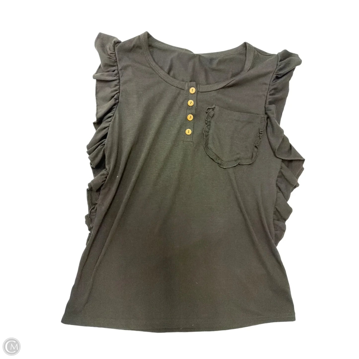 Top Sleeveless By Clothes Mentor In Black, Size: S