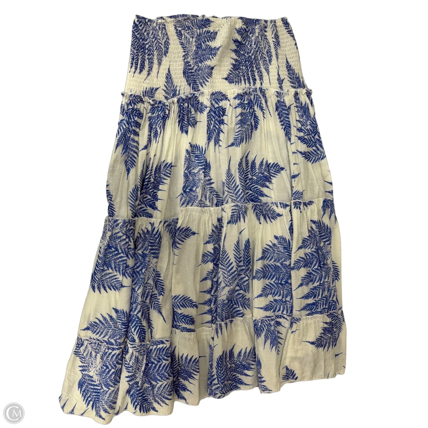 Skirt Midi By Eesome In Blue & White, Size: S