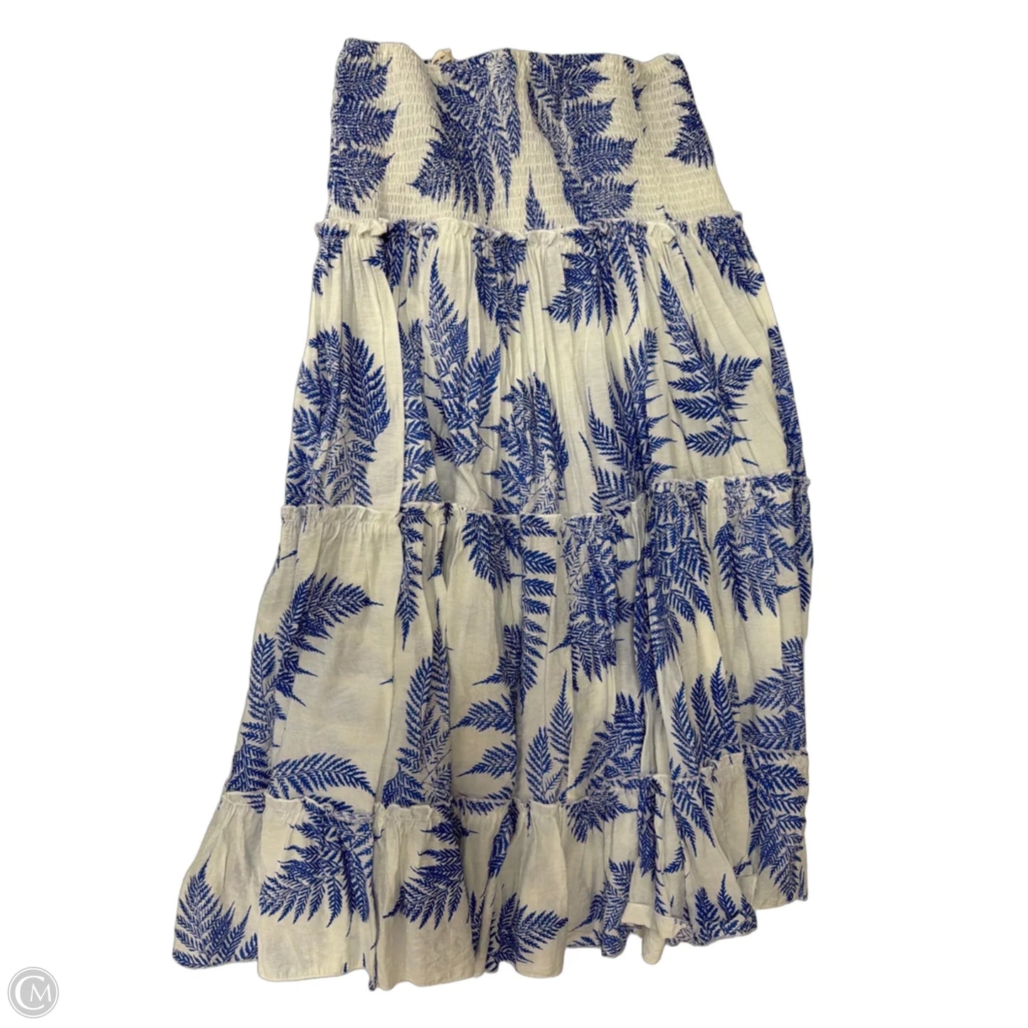 Skirt Midi By Eesome In Blue & White, Size: S