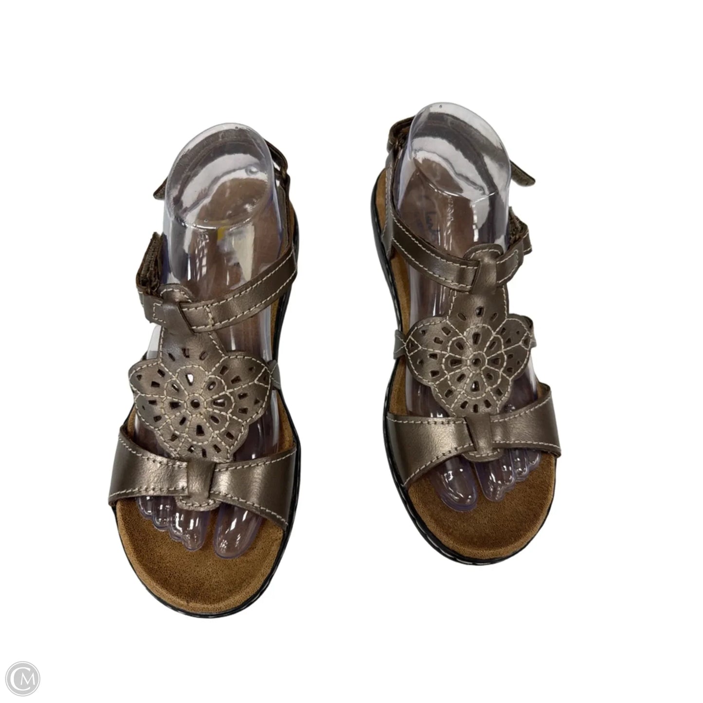 Sandals Flats By Clarks In Brown, Size: 8