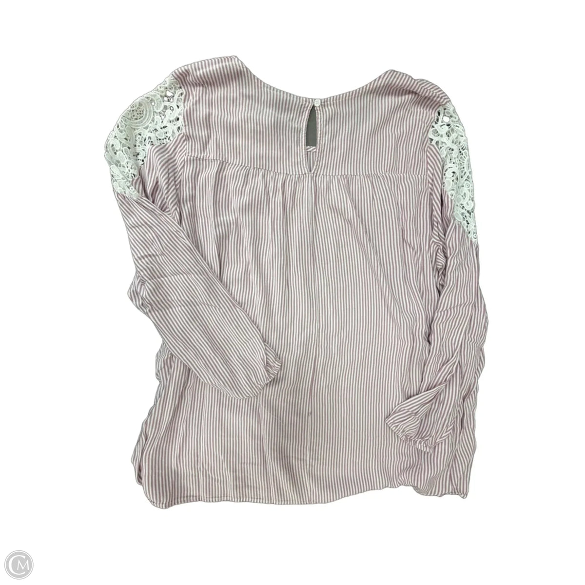 Top Long Sleeve By Lane Bryant In Striped Pattern, Size: 3x