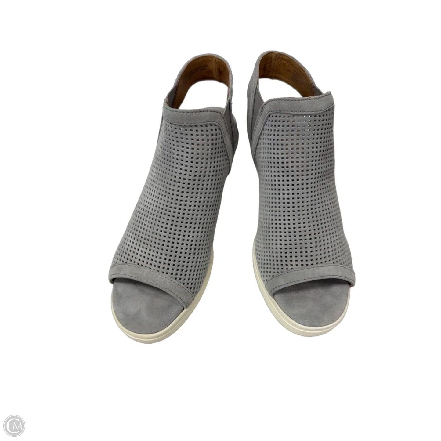 Sandals Heels Wedge By Sofft In Grey, Size: 10