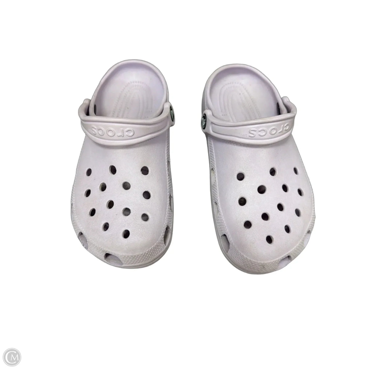 Shoes Flats By Crocs In Purple, Size: 7