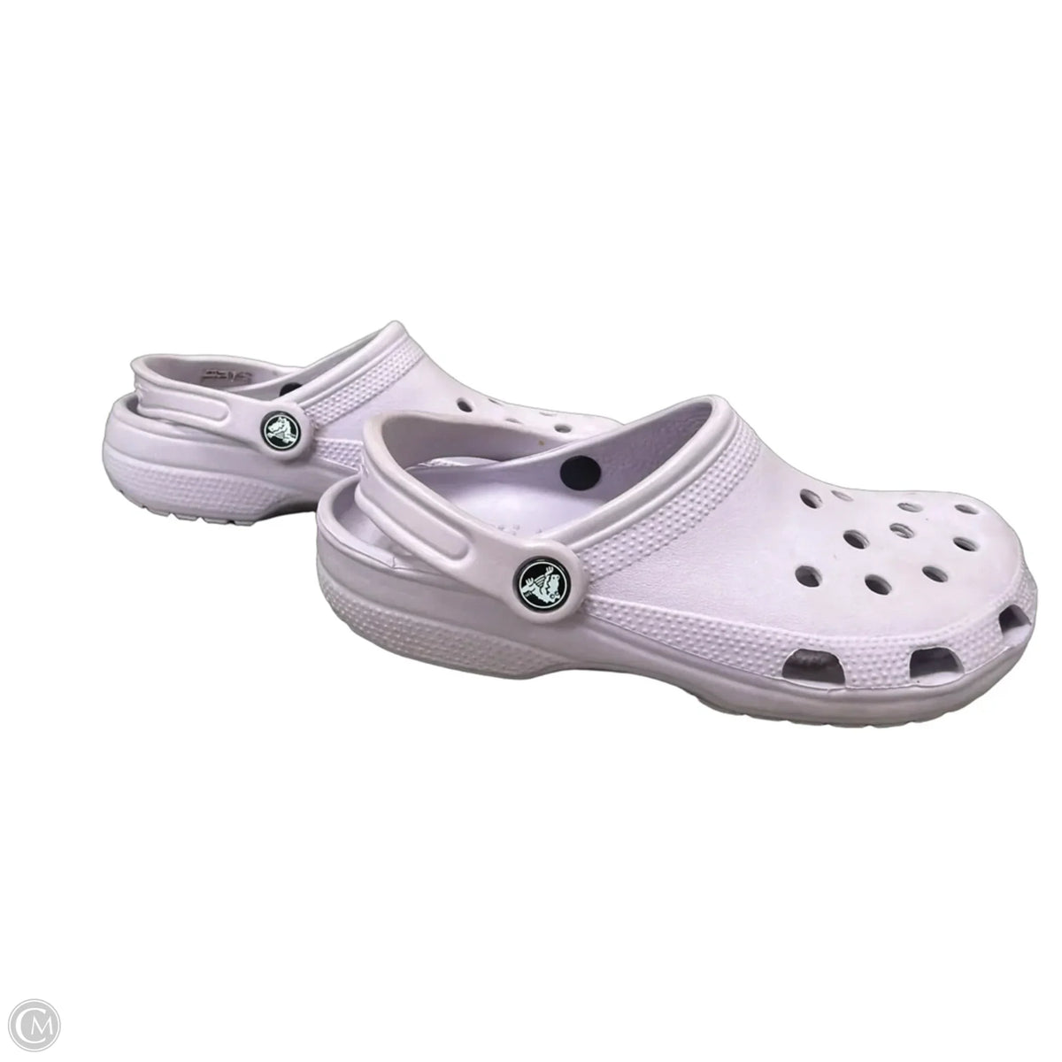 Shoes Flats By Crocs In Purple, Size: 7